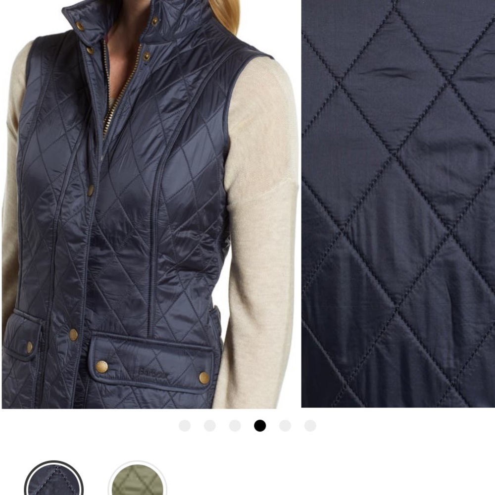Nordstrom Balbour navy fleece lined vest NWOT